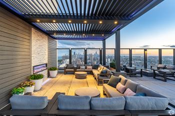 Rooftop at night